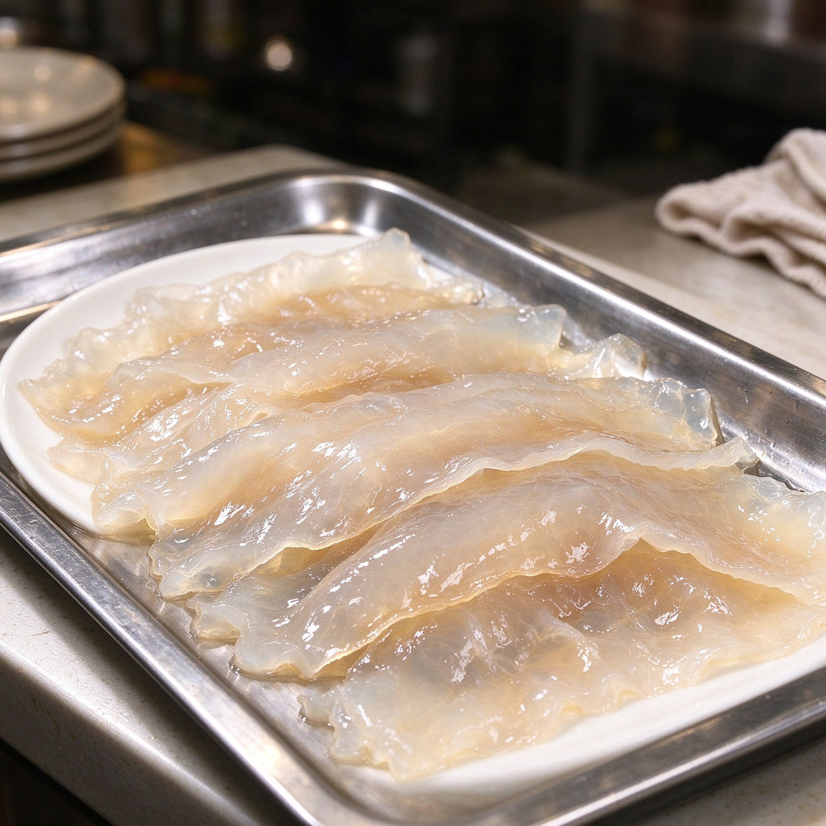 Fresh Chilled Jellyfish Slices Delicacy