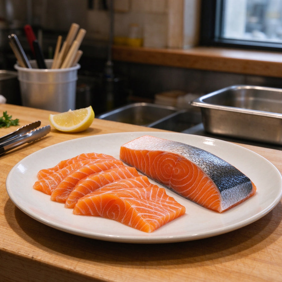Fresh Salmon Sashimi Fillets Premium Quality