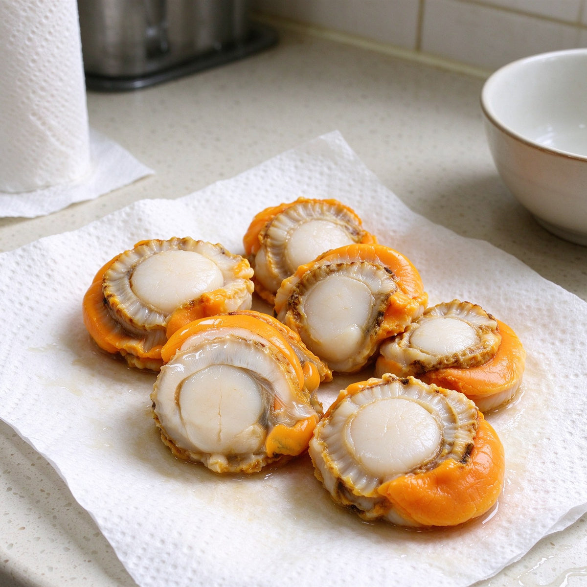 Fresh Scallops with Golden Roe