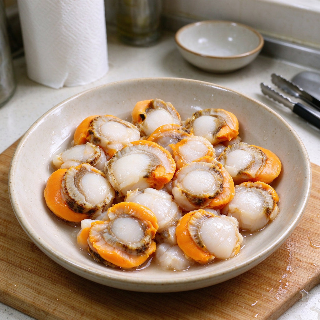 Fresh Scallops with Golden Roe