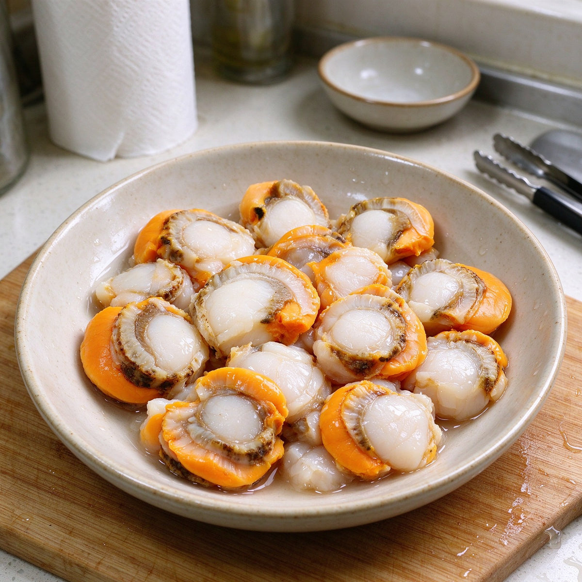 Fresh Scallops with Golden Roe